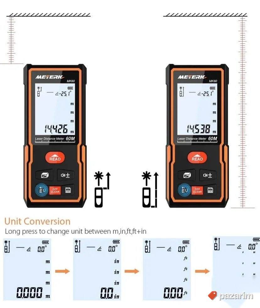 laserski metar merac daljjine soba uglova meterk MK60 4