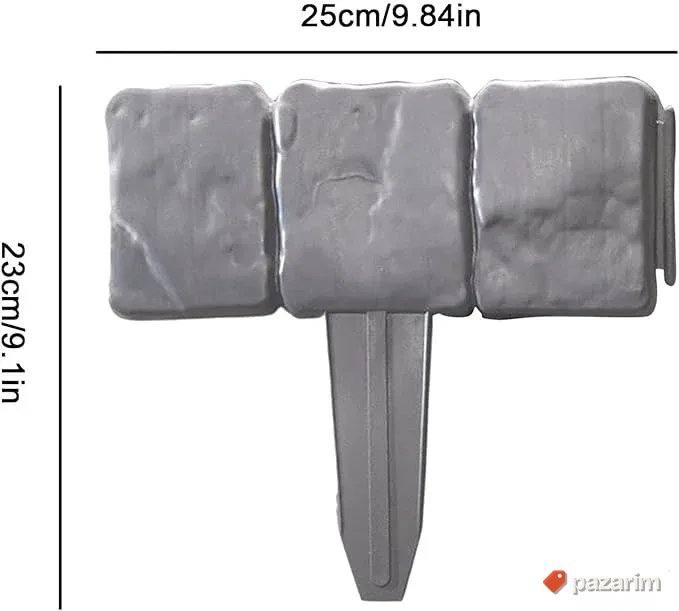 ogradice za cvece bastu 2.5m kamen 5