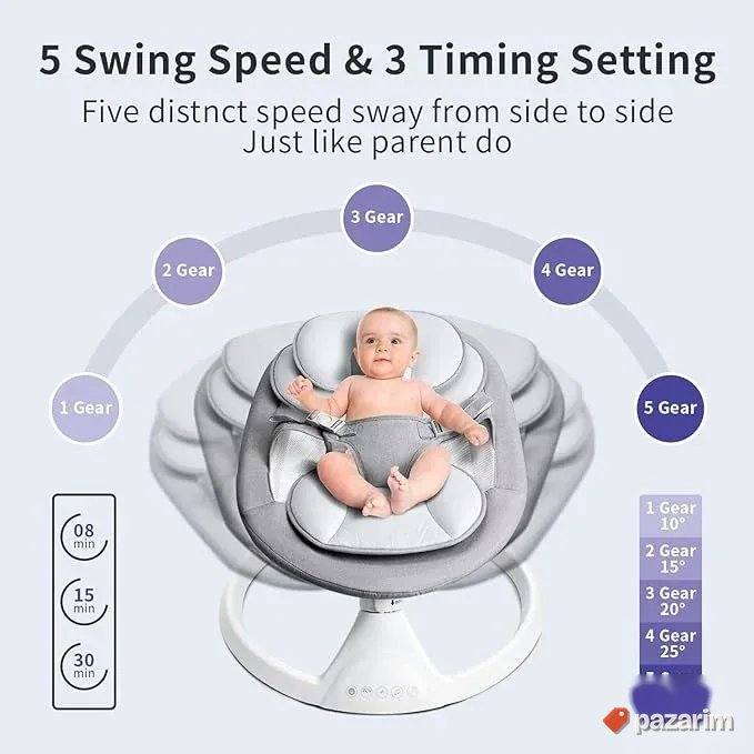 ljuljaska za bebe njihalica automatska bt novo 3