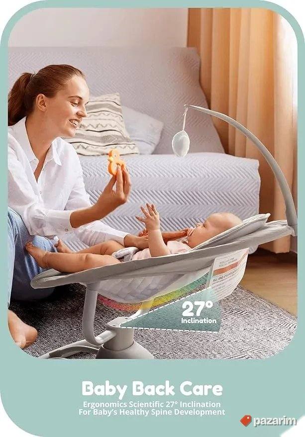 automatska njihalica ljuljaska za bebu sa melodijama novo 6