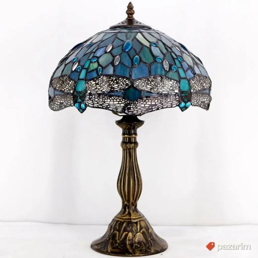 wearfactory tiffany style dragonfly lampa vintage novo