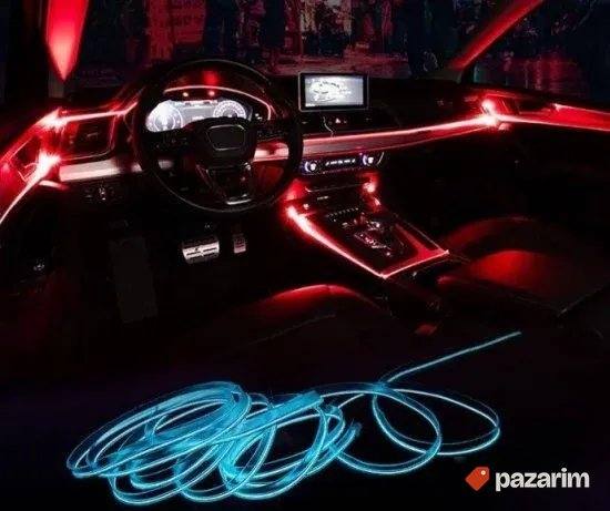 LED RGB auto niti ambijentalno osvetljenje enterijer auta 1