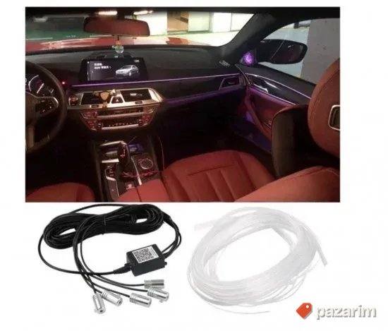 LED RGB auto niti ambijentalno osvetljenje enterijer auta 5