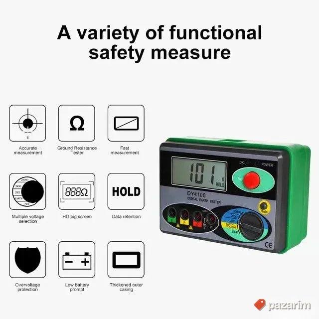 digitalni tester otpornosti uzemljenja 0-2000 Ohm 3