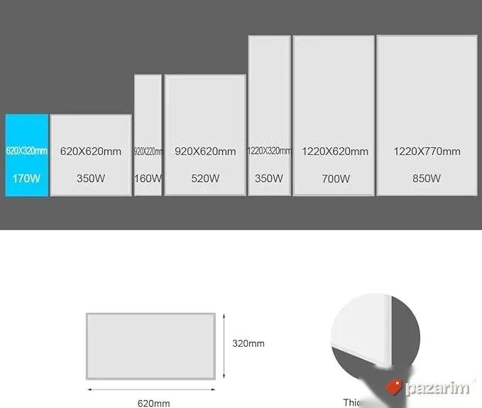 170w grejni panel zidni 620x320mm 5