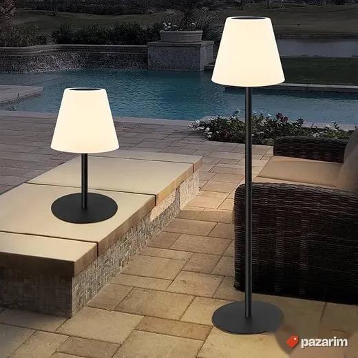 solarna podna lampa za dvoriste bastu itd 150cm podesiva met