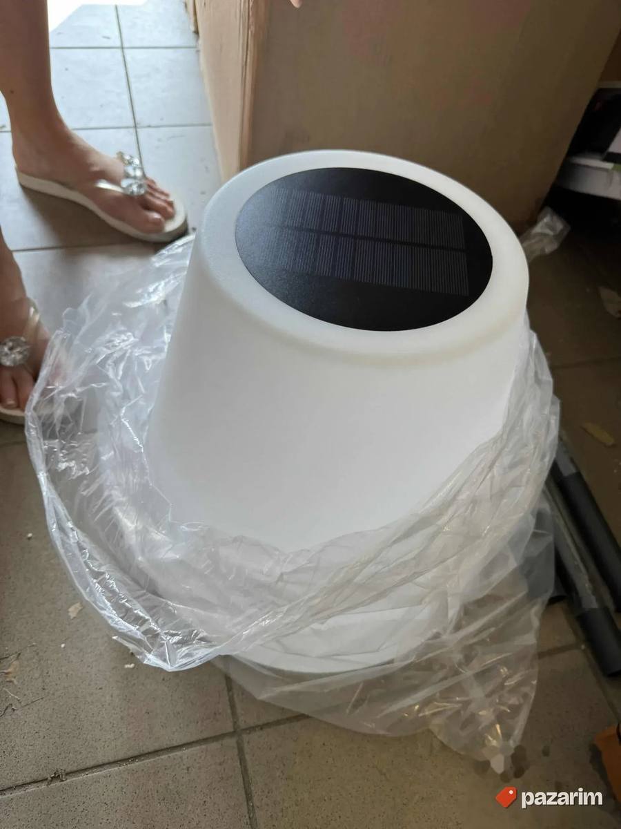 solarna podna lampa za dvoriste bastu itd 150cm podesiva met 5