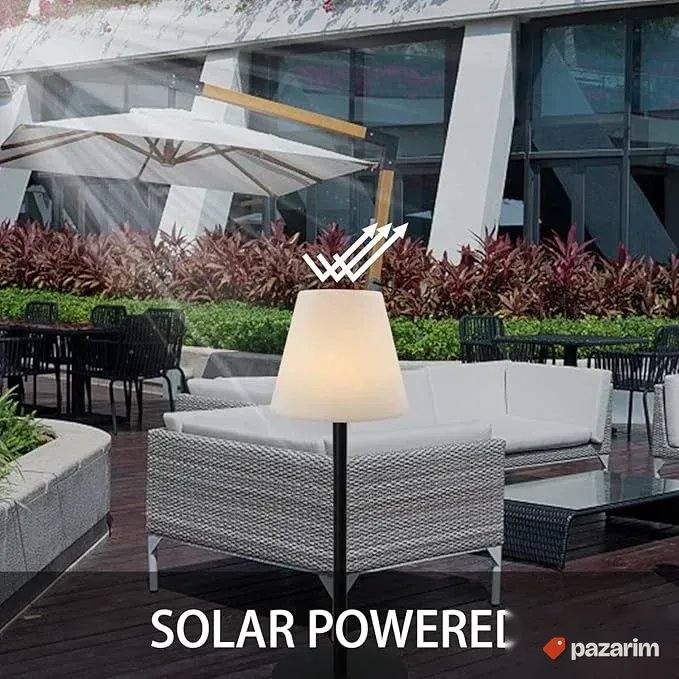 solarna podna lampa za dvoriste bastu itd 150cm podesiva met 8
