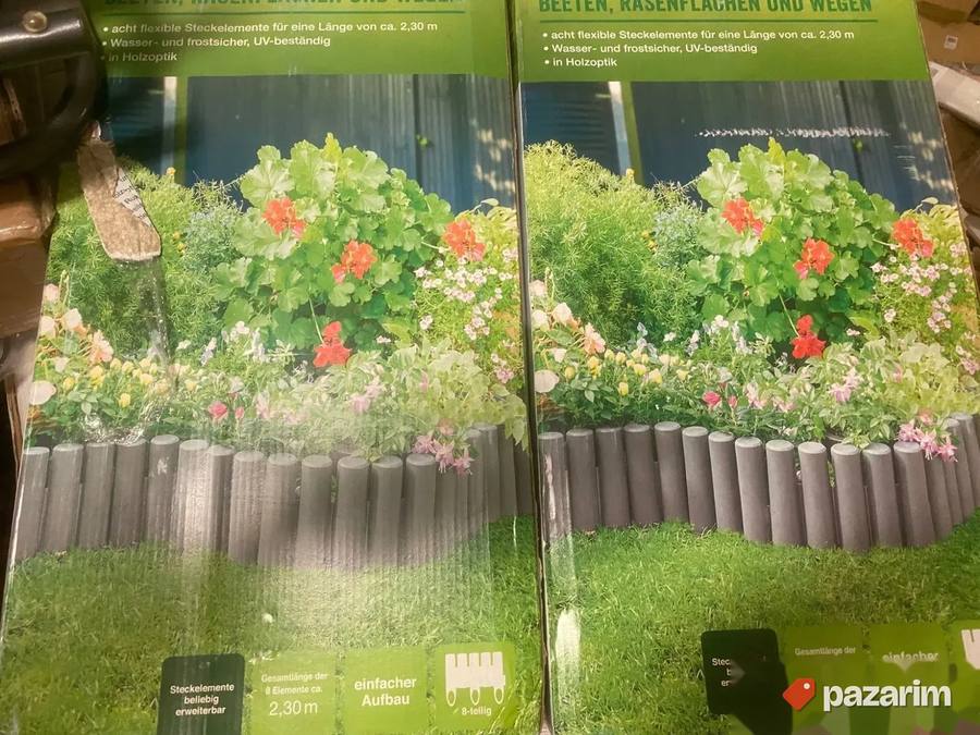 ogradica za bastu nemacka puna 2.3mm siva i braon 2