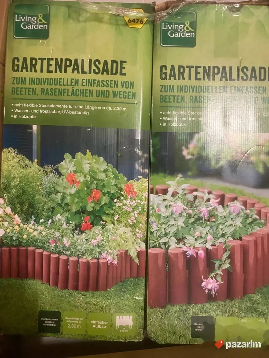 ogradica za bastu nemacka puna 2.3mm siva i braon 3
