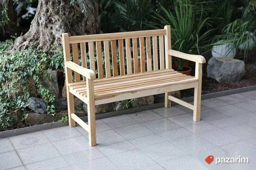 velika drvena klupa za dve osobe 120x63x91 u kutiji
