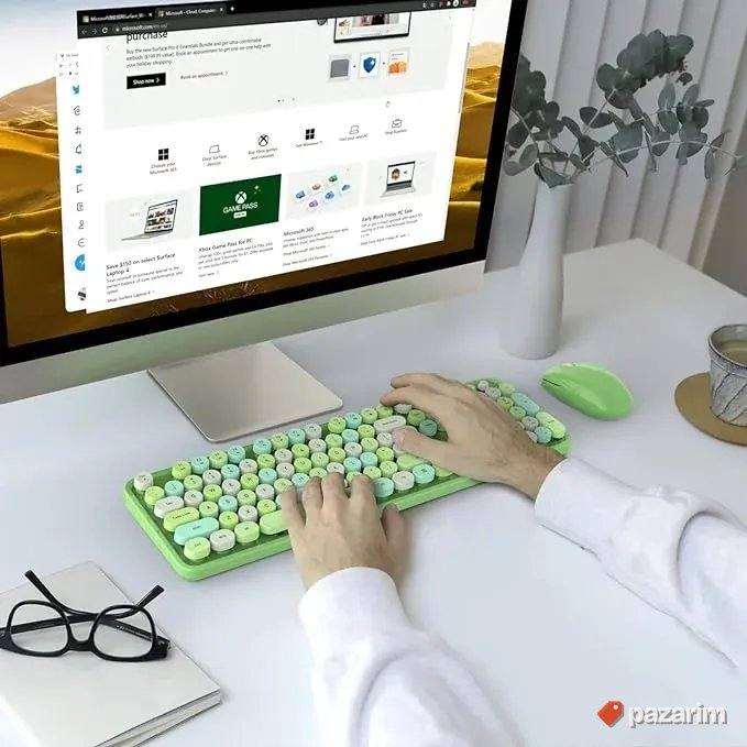 MOFII bezicna tastatura i mis vinitge dizajn 6