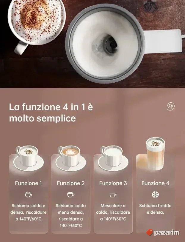 Yissvic Milk Frother aparat za pravljenje pene od mleka 4