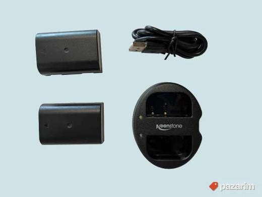 keenstone punjac sa dva baterije FOR PANASONIC DMW-BLF19E