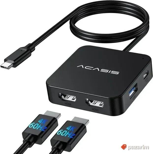 Acasis 6 u 1 4K 30Hz USB C Hub Multiport adapter 2