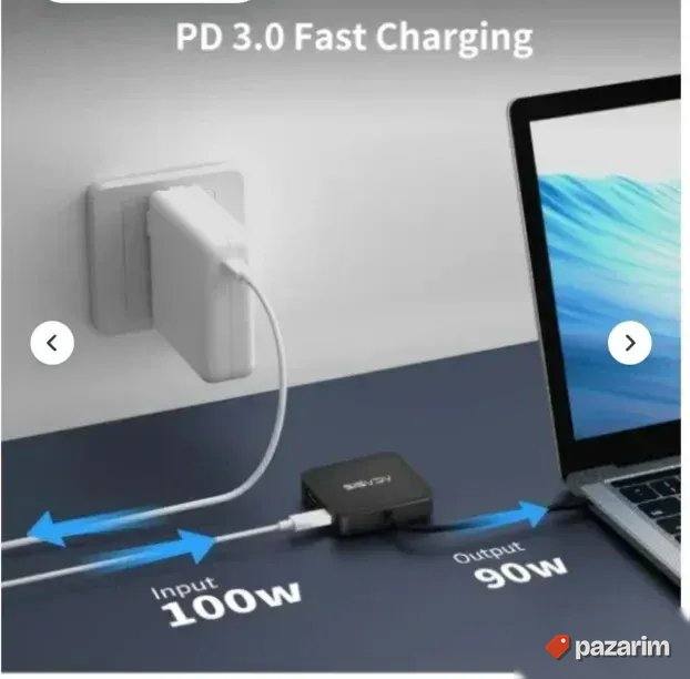 Acasis 6 u 1 4K 30Hz USB C Hub Multiport adapter 5