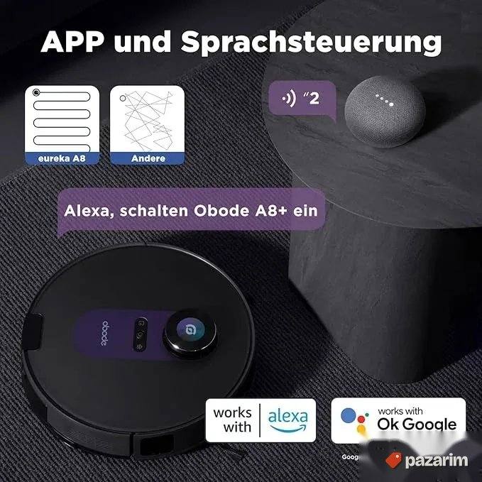 Obode a8+ robot usisivac 2.5l stanica 3d skener mop 7