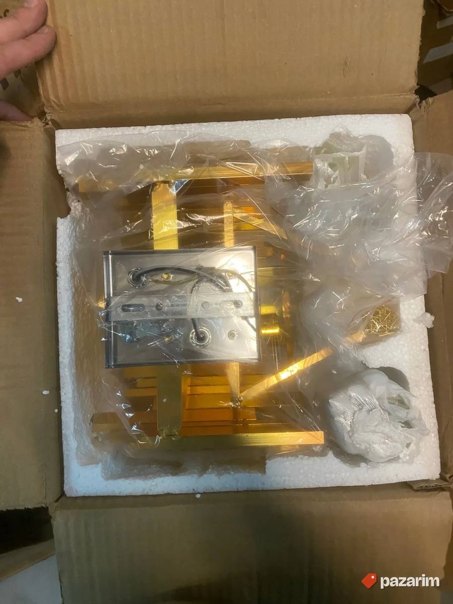 zidno svetlo luster lampa sa staklenim visuljkama 5