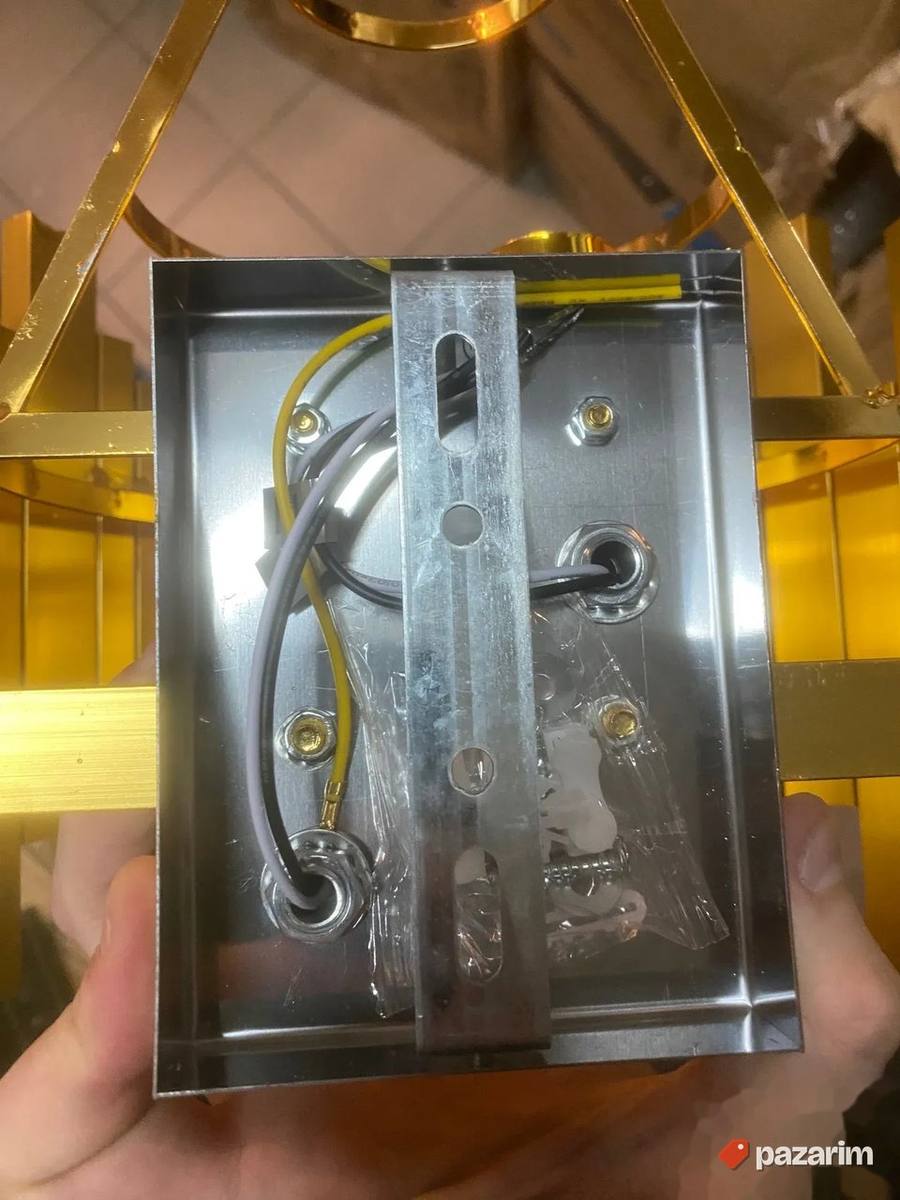 zidno svetlo luster lampa sa staklenim visuljkama 8