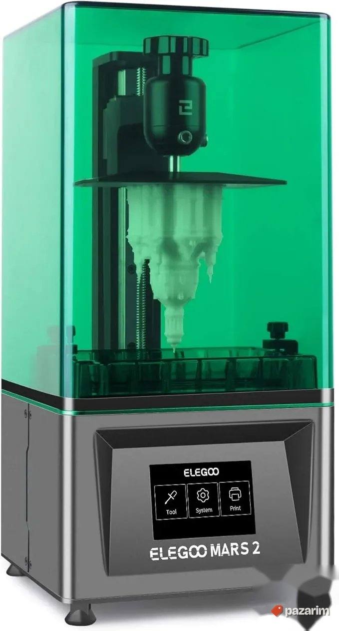 elegoo mars 2 3d stampac uv light Print Size 129 x 80 x 150 2