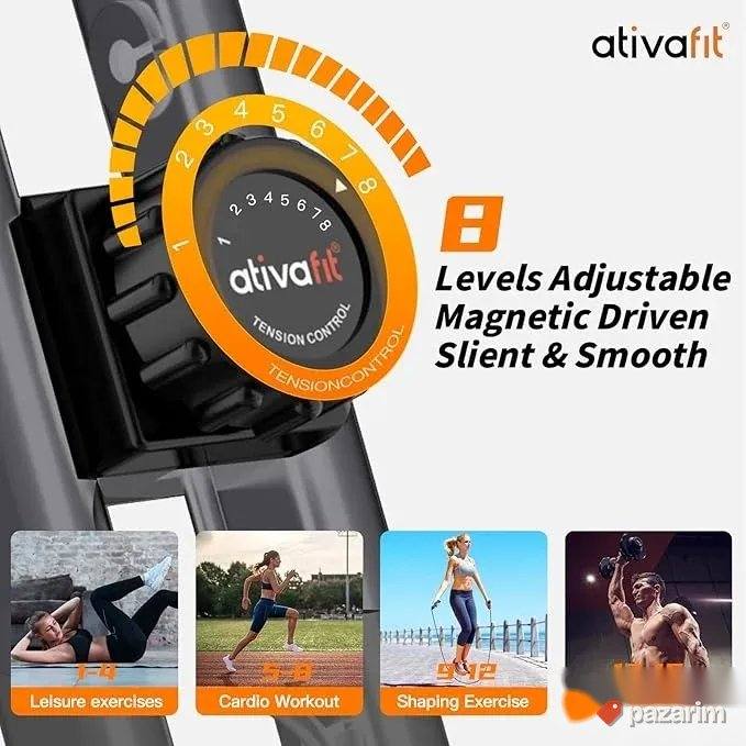 ativafit 3 u 1 sklapajuca magnetna bicikla merenje pulsa 2