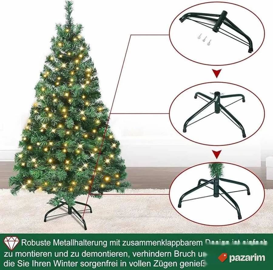 Led bozicna jelka sa rgb sijalicama novo 180cm 570 grana 5