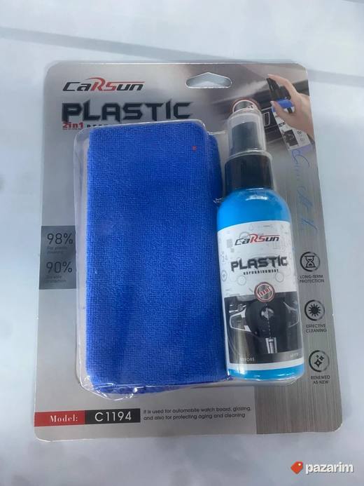 sprej za ciscenje i obnovu plastike u autu novo sa krpom