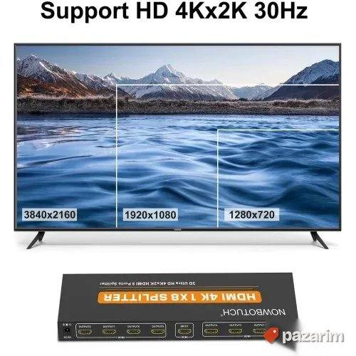 1x8 HDMI spliter razdelnik 4k 2k novo 3