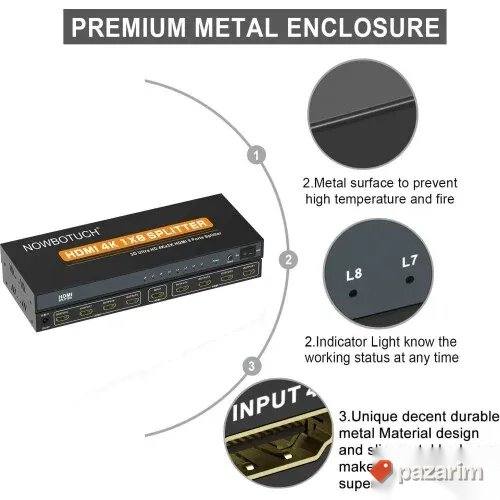 1x8 HDMI spliter razdelnik 4k 2k novo 5