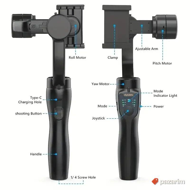 3 axis gimbal stabilizator triopod novo ekstra model 6