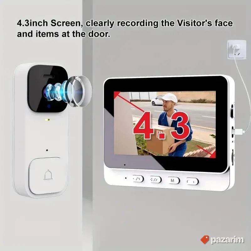 smart video zvono sa unutrasnjom jedinicom dvosmerni zvuk 3