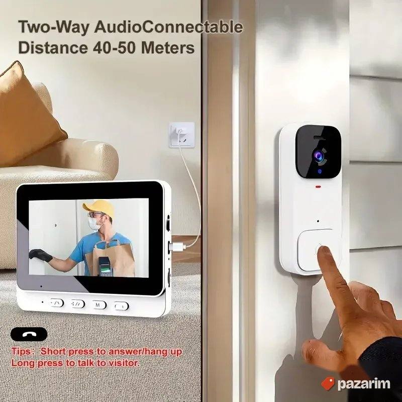 smart video zvono sa unutrasnjom jedinicom dvosmerni zvuk 4