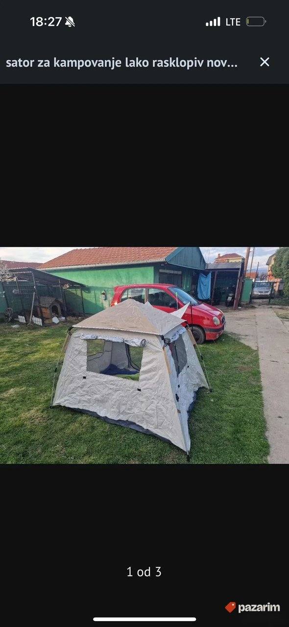 sator za kampovanje lako rasklopiv novo 160x160 3