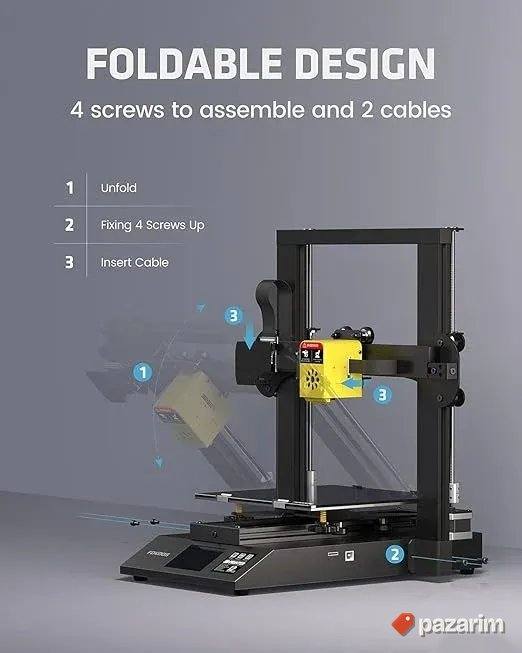 Fokoos odin 5 f3 sklopivi 3d stampac 235x235x250mm 2