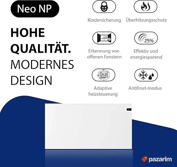 norveski radijator np20 dt beli 2000w 4
