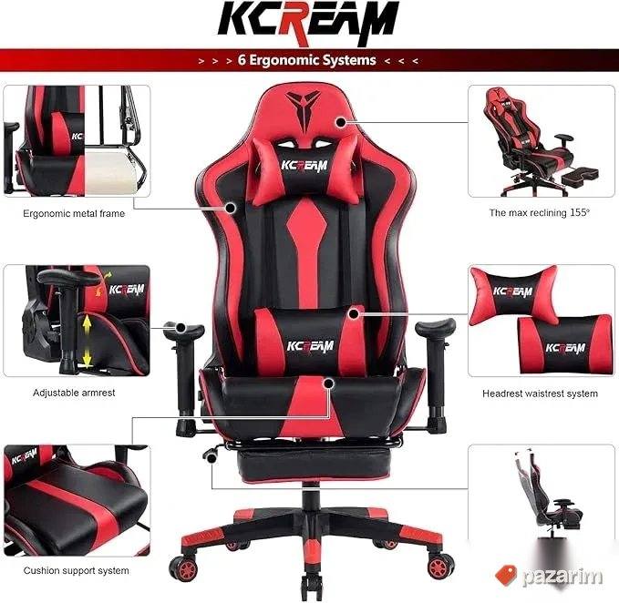 Kcream gejmerska stolica crvena 3