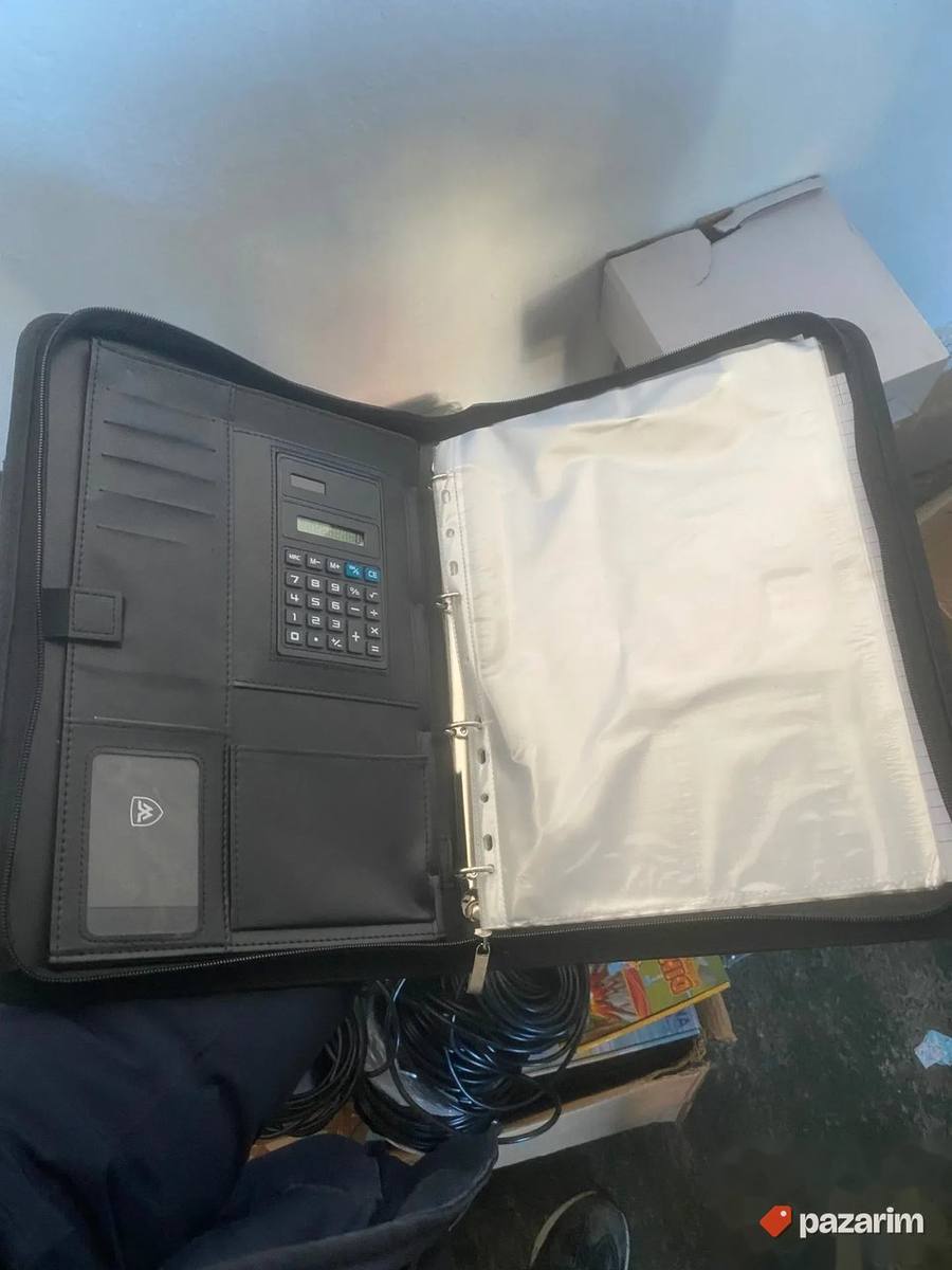 biznis prenosiva aktovka sa kalkulatorom i beleznicom 5