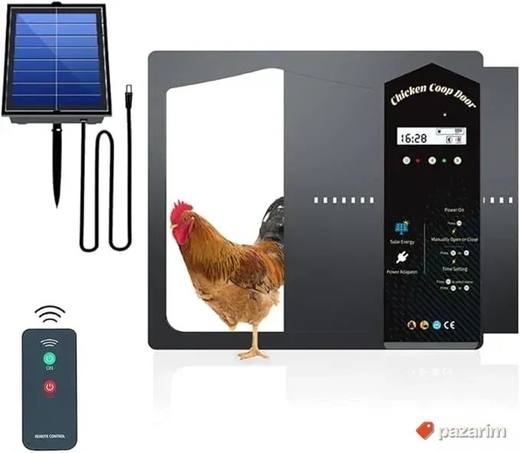 automatska vrata za kokosinjac sa tajmerom solarno novo