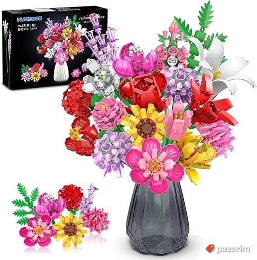 plaxsoon lego buket cveca 16 cveta 1513pcs