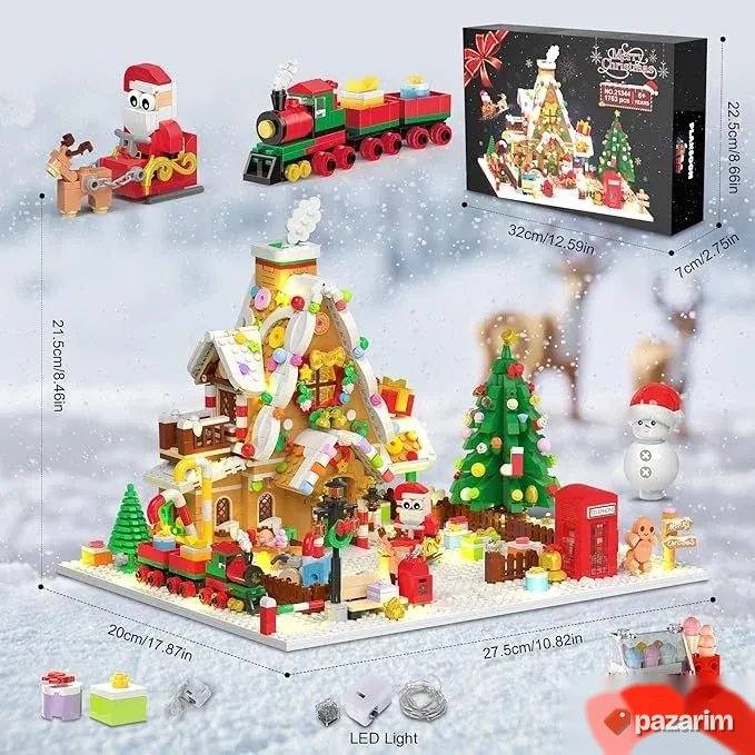 novogodisnji set za sklapanje lego 1763pcs 7