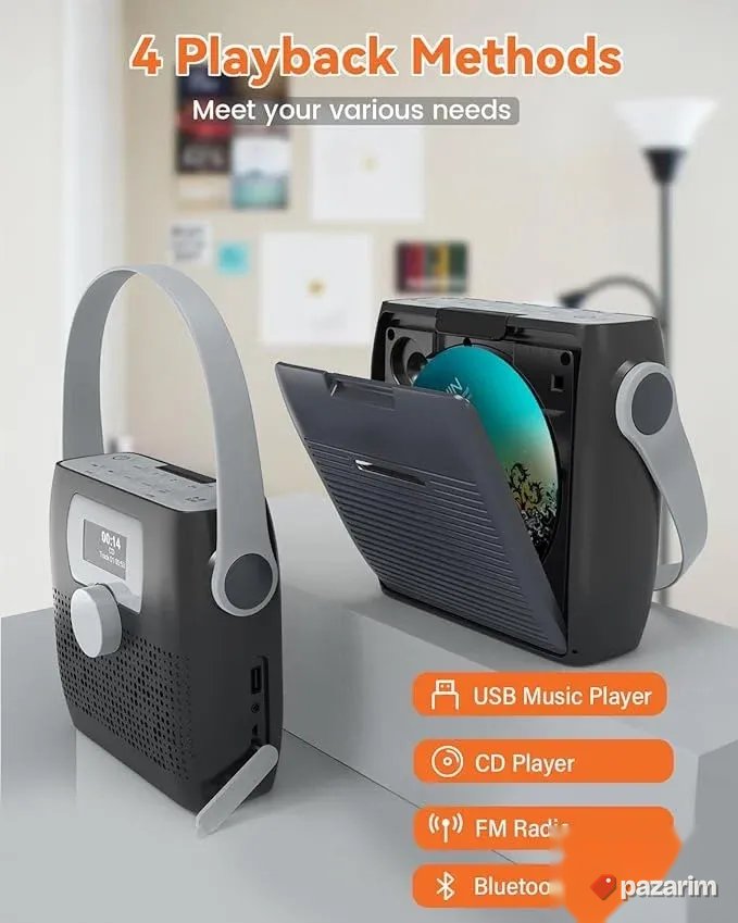 monodeal bt radio cd player usb alarm vodootporan 5