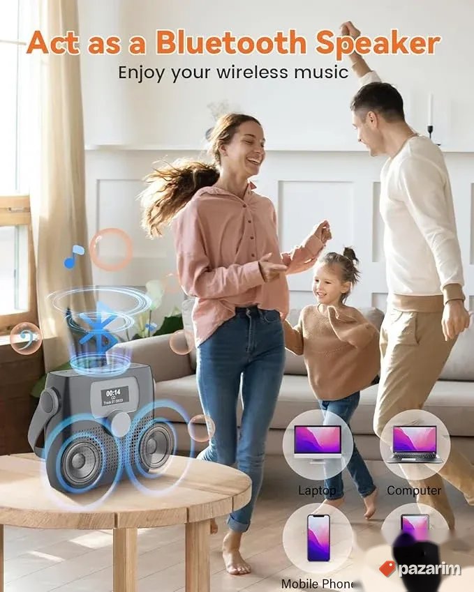 monodeal bt radio cd player usb alarm vodootporan 6