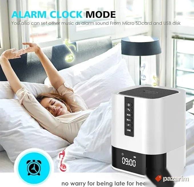 hi fi bt zvucnik nocna lampa touch alaram sat 5