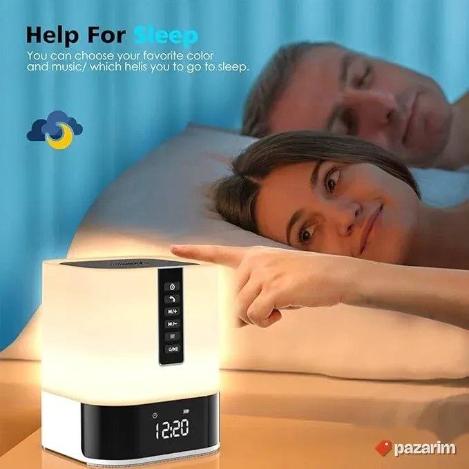 hi fi bt zvucnik nocna lampa touch alaram sat 6