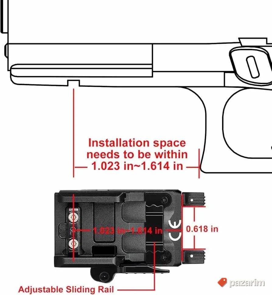 OLIGHT PL-Mini 2 Valkyrie svetlo za puske pistolje airsoft 2