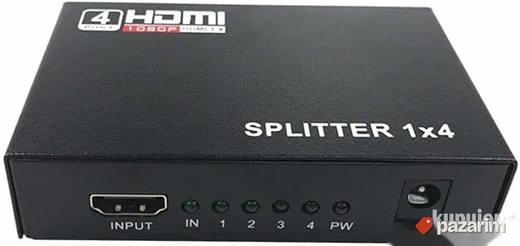 hdmi splitter 1 na 4 novo 4k