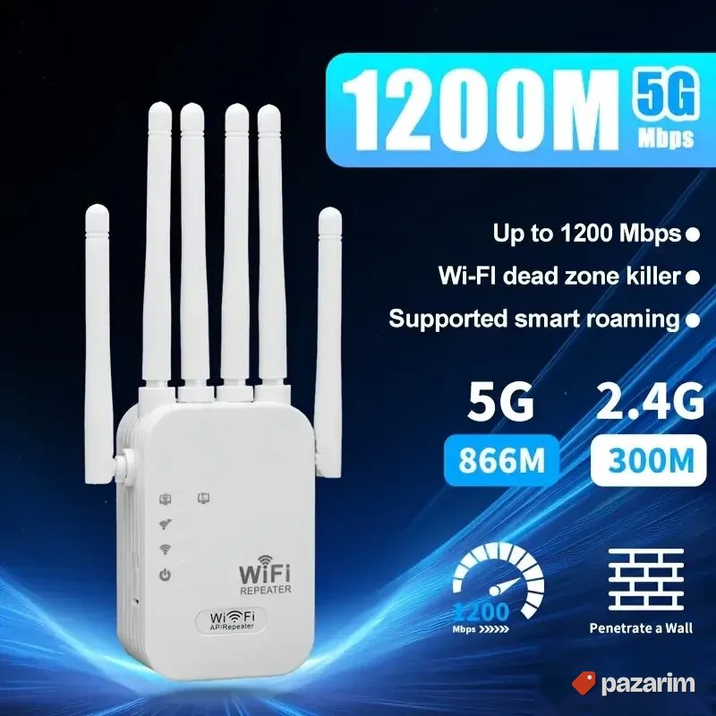 wi fi ruter 1200mbps repetir 5g 6 antena 1