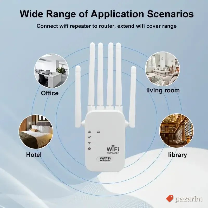 wi fi ruter 1200mbps repetir 5g 6 antena 7