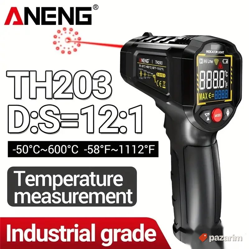 industrijski termometarlaserski od -50 do 600c