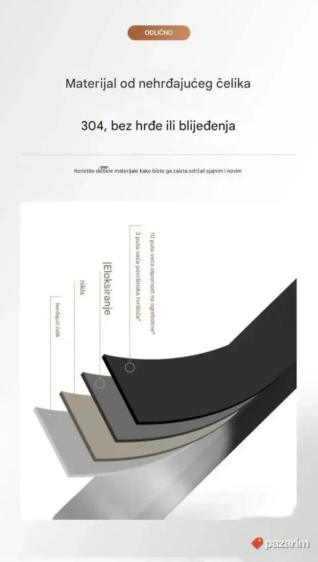 crni set od nerdjajuceg celika drzac peskira papira kuka 6